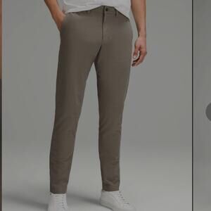 Lululemon ABC Slim-Fit Trouser 38x30"L *Stretch Cotton Versa Twill Gray